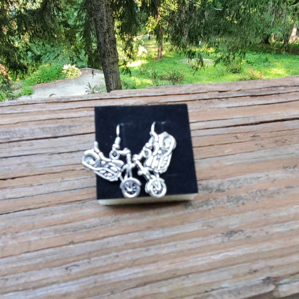 Motorcycle Earrings